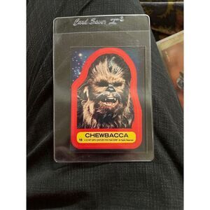1977 Star Wars CHEWBACCA Card Sticker in very Good Condition!!! #16 take a look